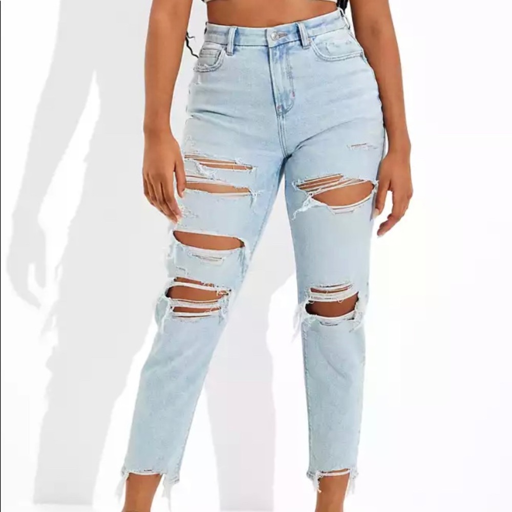 American eagle stretch mom jeans